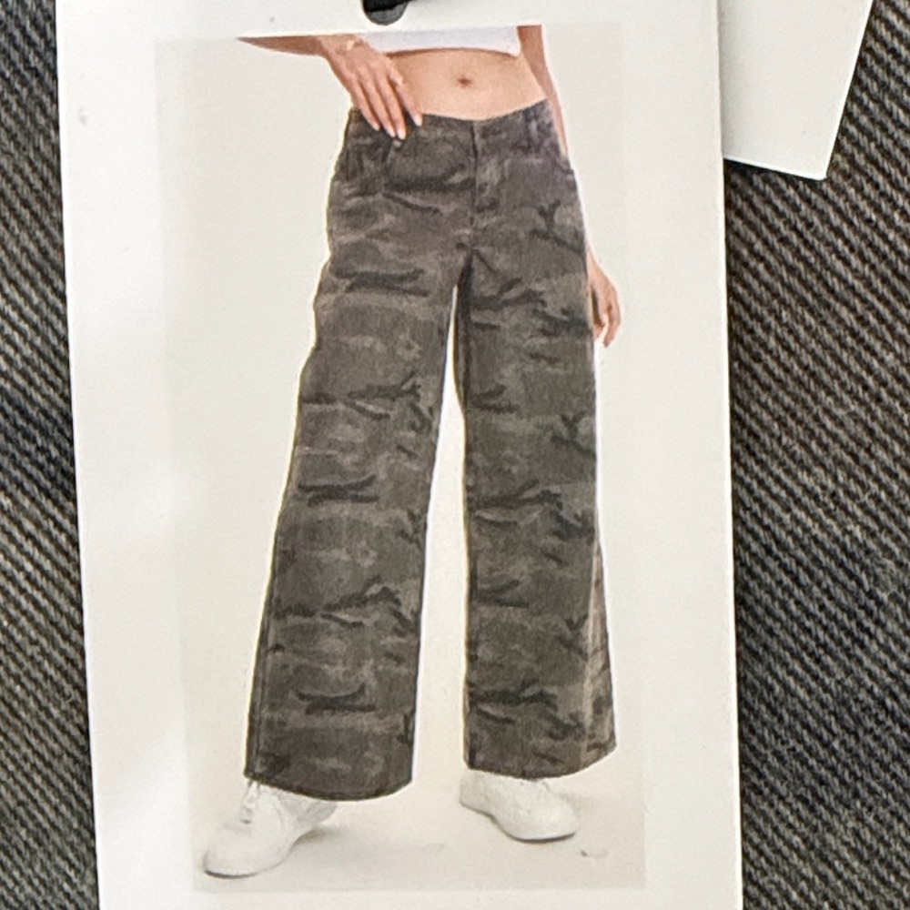 Refrain Los‎ Angeles Luxe Denim Jeans camo wide leg
